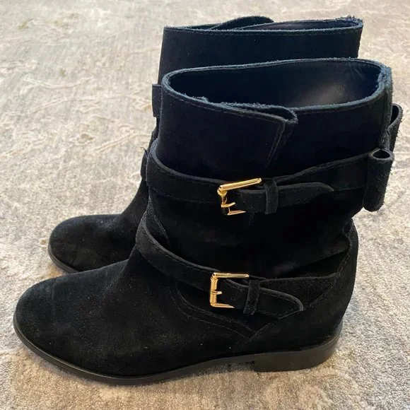 Kate Spade Sabina black suede boot size